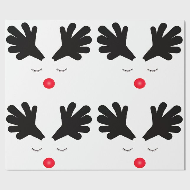 Rudolph Wrapping Papper Presentpapper (Platt)