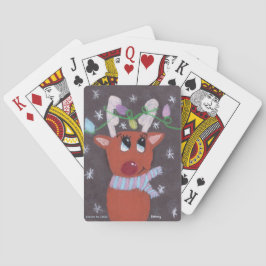 Rudolphs gnistrande horn - KidsArt för CHOC Casinokort