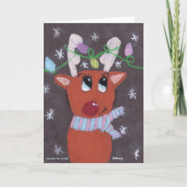Rudolphs gnistrande horn - KidsArt för CHOC Kort