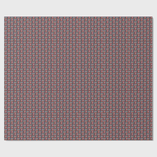 Rudolphs gnistrande horn - KidsArt för CHOC  Presentpapper (Platt)
