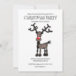 Rudolphs julfestinladning inbjudningar