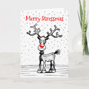 Rudolphs Stressmas julkort Helgkort