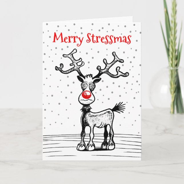 Rudolphs Stressmas julkort Helgkort (Framsida)