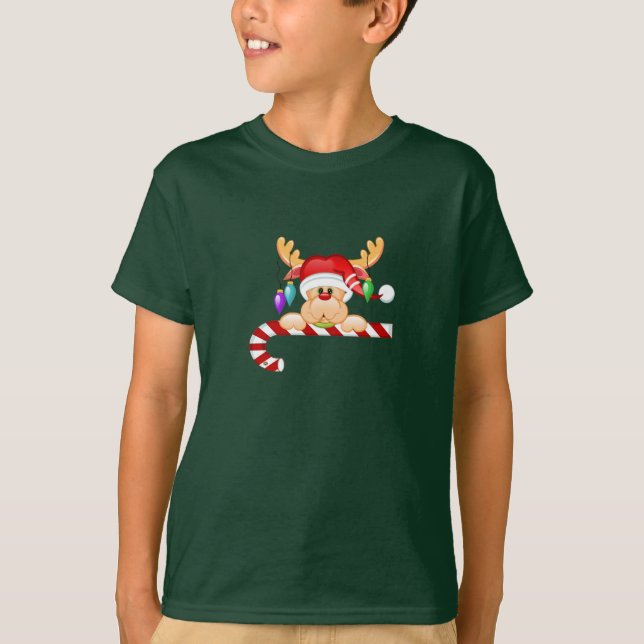 Rudy candy cane tee shirt (Framsida)