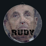 Rudy Giuliani Black Hair Dye Drip Ansikte Dartboar Darttavla<br><div class="desc">Syfte för ansikte. Skär en kula genom att pegging Americas,  raring,  scumbag i kyssaren</div>