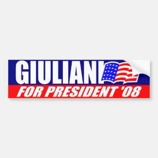 Rudy Giuliani för den presidentbildekalet 2008 Bildekal