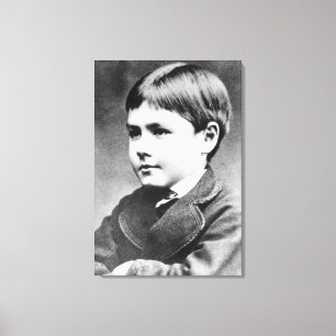 Rudyard Kipling c.1870 Canvastryck