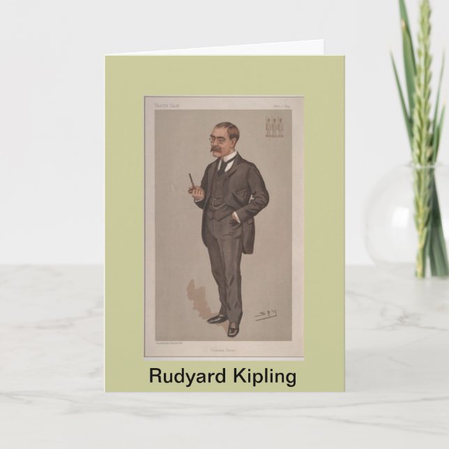Rudyard Kipling Greeting Card Kort (Framsida)