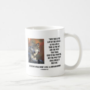 Rudyard Kipling lag av djungeln blomstrar Kaffemugg