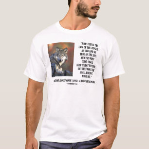Rudyard Kipling lag av djungeln blomstrar T-shirt
