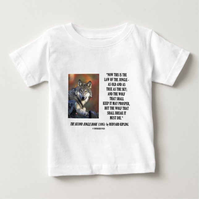 Rudyard Kipling lag av djungeln blomstrar T-shirt (Framsida)