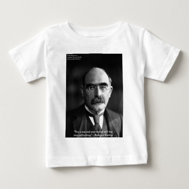 Rudyard Kipling "Puppy Kärlek" citattecken Tees m. T-shirt (Framsida)