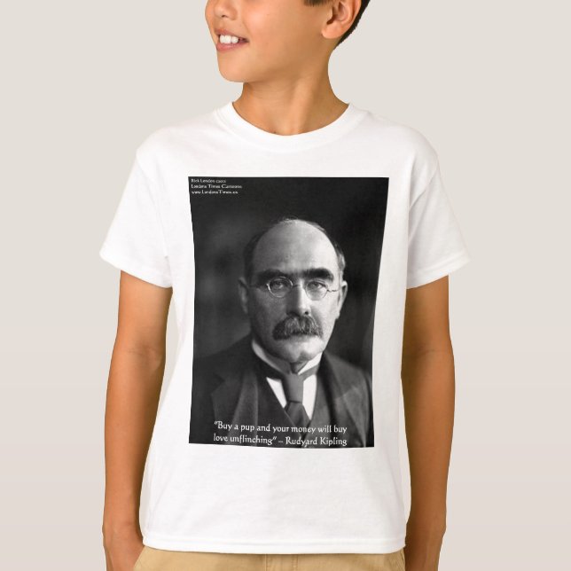 Rudyard Kipling "Puppy Kärlek" citattecken Tees m. Tröja (Framsida)