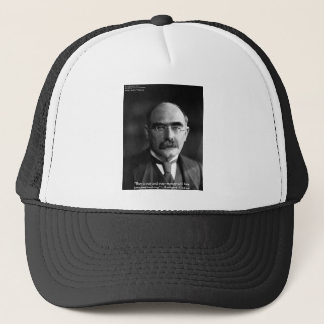 Rudyard Kipling "Valp-kärlek" Citat Presenter T-sh Truckerkeps (Framsida)