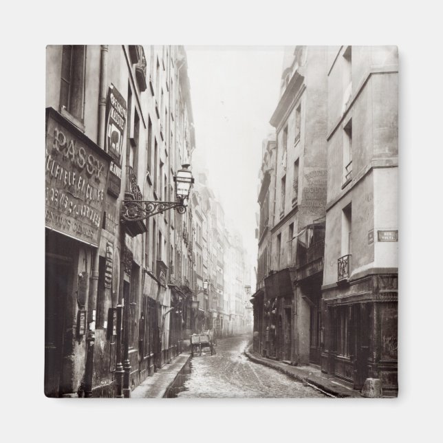 Rue Aumaire, från Rue Volta, Paris, 1858-78 Magnet (Framsidan)