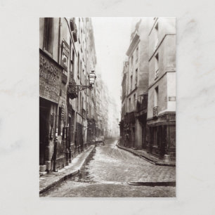 Rue Aumaire, från Rue Volta, Paris, 1858-78 Vykort