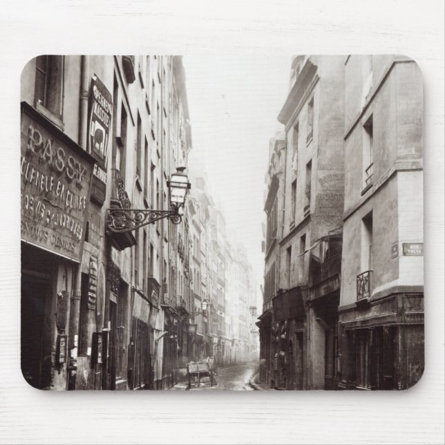 Rue Aumaire, från ruen Volta, Paris, 1858-78 Musmatta (Framsidan)