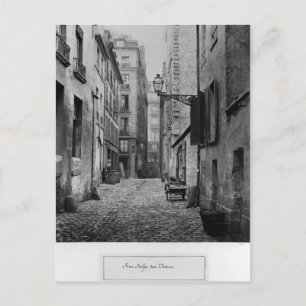 Rue Basse des Ursins, Paris, 1858-78 Vykort