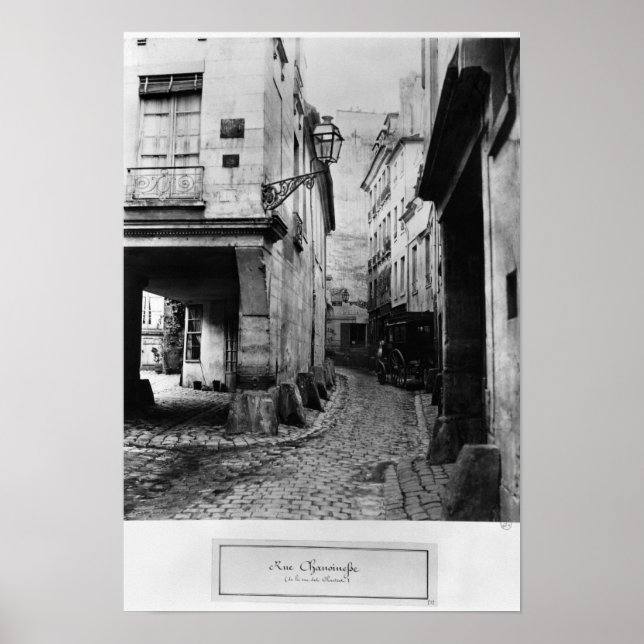 Rue Chanoinesse från rue des Chantres, Paris Poster (Framsidan)
