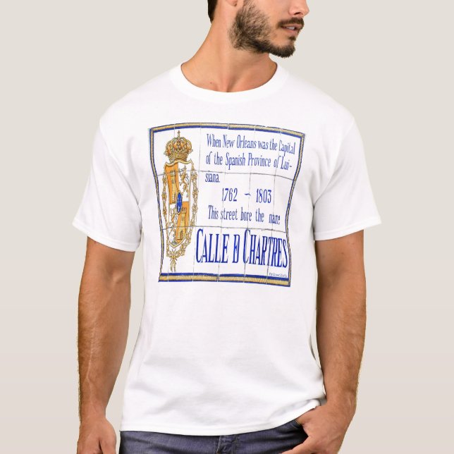 Rue Chartres Tile Mural Tee Shirt (Framsida)