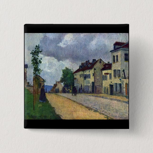 Rue de Gisors av Camille Pissarro Knapp (Framsida)