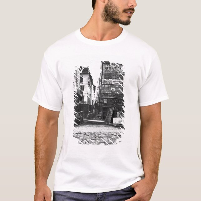 Rue de la Colombe, Paris, 1858-78 T-shirt (Framsida)