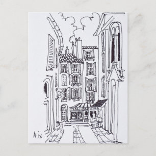 Rue de la Masse Aix en Provence, Frankrike Vykort