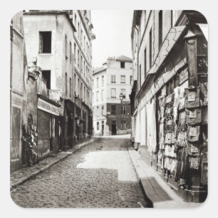 Rue de l'Arbalete Fyrkantigt Klistermärke