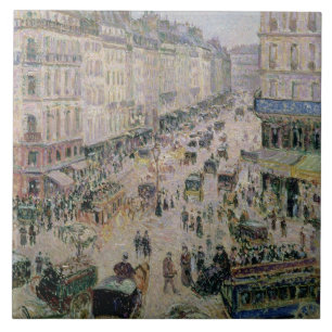 Rue de l'Epicerie, Rouen, på en solig eftermiddag Kakelplatta