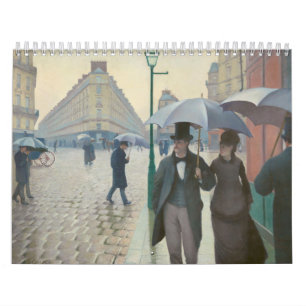 Rue de Paris Arbeta tillfälligt de Pluie av Kalender