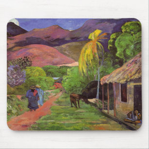 "Rue de Tahiti" - Paul Gauguin Mousepad Musmatta