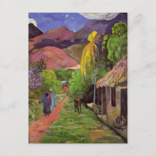 "Rue de Tahiti" - Paul Gauguin vykort