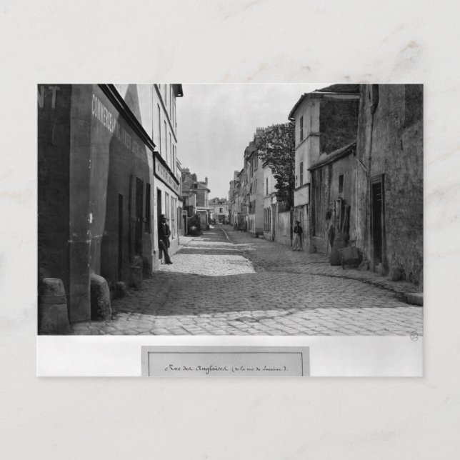 Rue des Anglaises, från rue de Lourcine, Paris Vykort (Framsida)