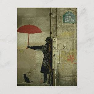 Rue du chatta qui peche vykort