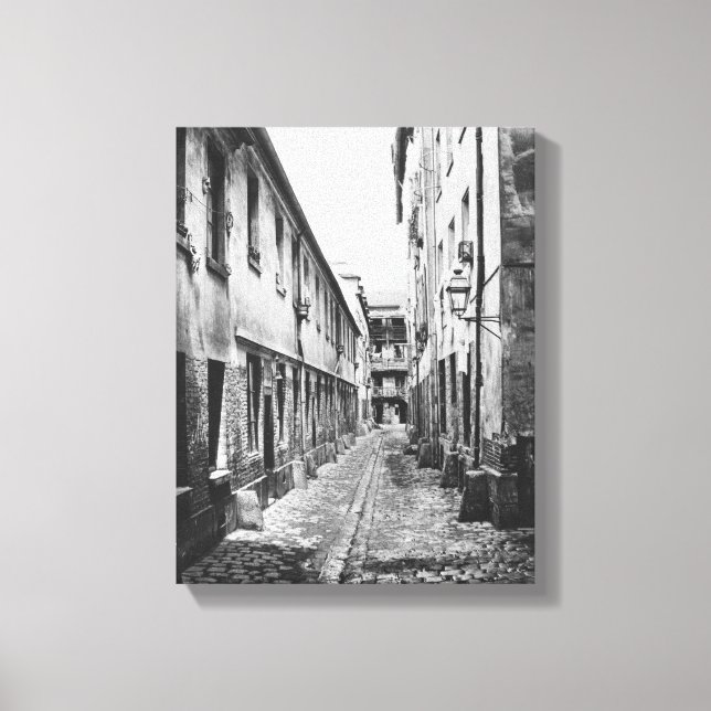 Rue du Fer-a-Moulin, Paris, 1858-78 Canvastryck (Framsida)