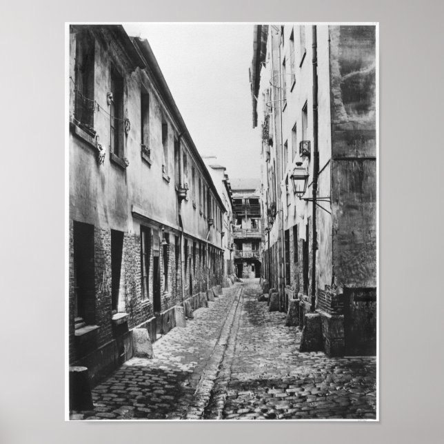 Rue du Fer-a-Moulin, Paris, 1858-78 Poster (Framsidan)