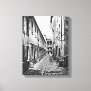 Rue du Fer-en-Moulin, Paris, 1858-78 Canvastryck