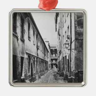 Rue du Fer-en-Moulin, Paris, 1858-78 Julgransprydnad Metall