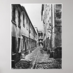 Rue du Fer-en-Moulin, Paris, 1858-78 Poster