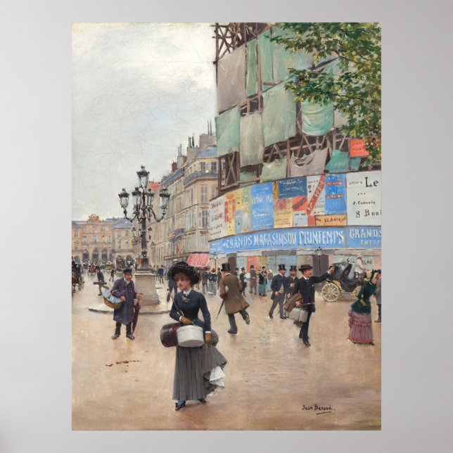 Rue du Havre - Jean Béraud Fine Art Poster (Framsidan)
