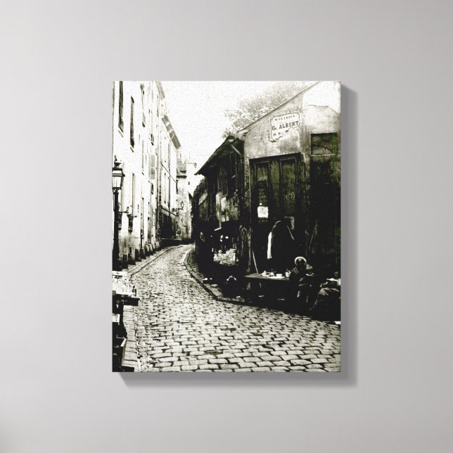 Rue du Jardinet och cul-de-sac Canvastryck (Framsida)