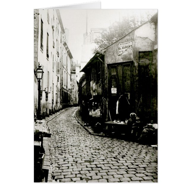 Rue du Jardinet och cul-de-sac Hälsningskort (Framsidan)