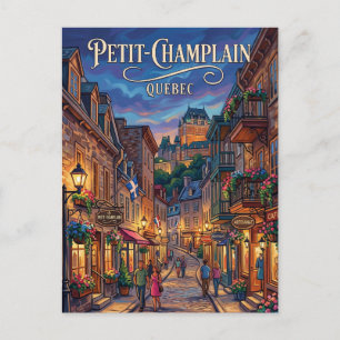 Rue du Petit-Champlain Kanada Vykort