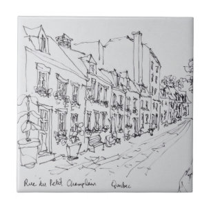 Rue du Petit Champlain, Quebec, Kanada Kakelplatta