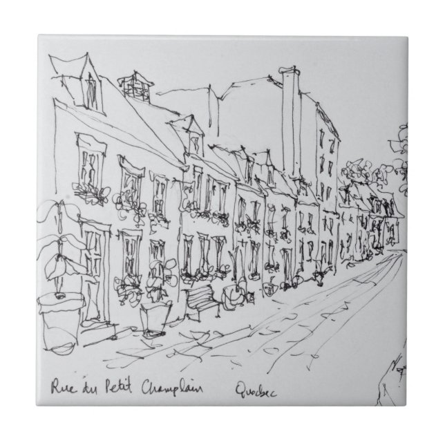 Rue du Petit Champlain, Quebec, Kanada Kakelplatta (Framsidan)