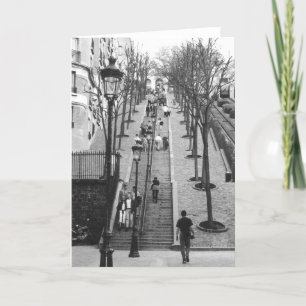 Rue Foyatier, Montmartre, Paris Notecards Kort