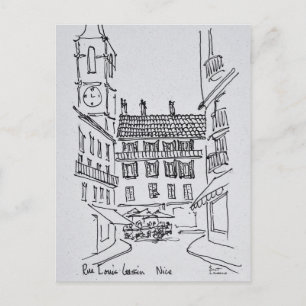 Rue Louis Gassin, Gammal Nice   Nice, Frankrike Vykort