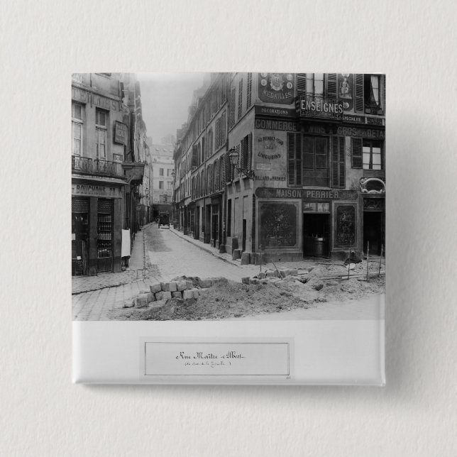 Rue Maitre Albert Paris, 1858-78 Knapp (Framsida)
