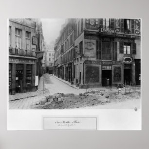 Rue Maitre Albert Paris, 1858-78 Poster