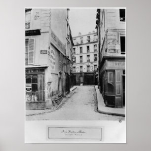 Rue Maitre Albert Paris, 1858-78 Poster